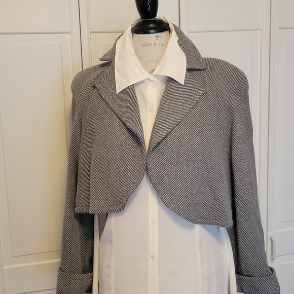 Vintage Georges Marciano (pre-Guess) Wool Blend Cropped Jacket - Picture 3 of 15